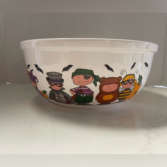 Vintage Goblins by Ursula Dodge Signature Halloween Trick or Treat Candy Bowl - Picture 1 of 4